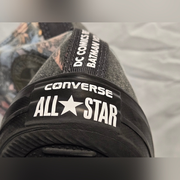 DC Comics BATMAN Converse HI Top Sneakers Sz 10 Mens Sz 12 Womens - Picture 12 of 14